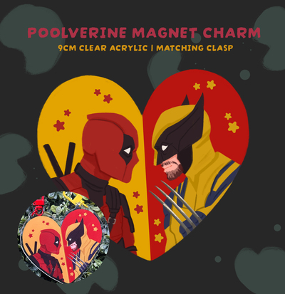 Poolverine Magnet Heart Charm