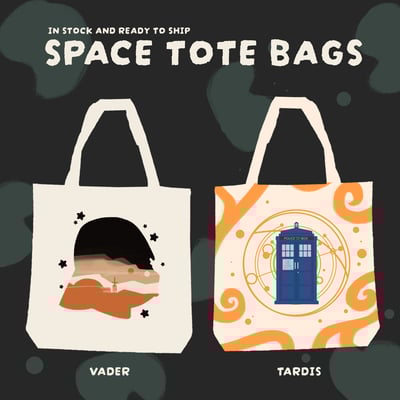 Space tote bags