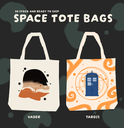 Space Tote Bags