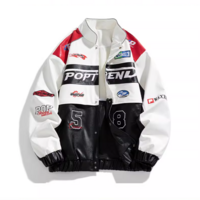 "POP TREND" COLORBLOCK RACING JACKET - Thumbnail 2