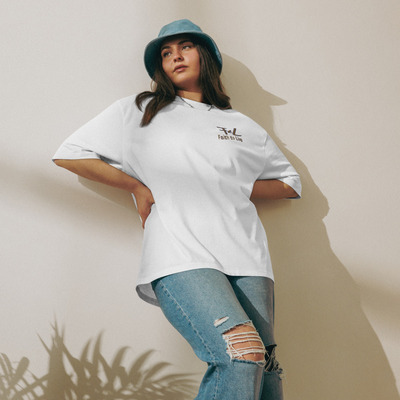 Faith to Live-FtL Oversized Heavyweight T-shirt (Embroidered)