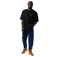 Faith to Live-FtL Oversized Heavyweight T-shirt (Embroidered) - Thumbnail 1