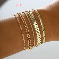 Fashion Stackable Link Bracelet Pack Stack Gifts for Women - Thumbnail 4