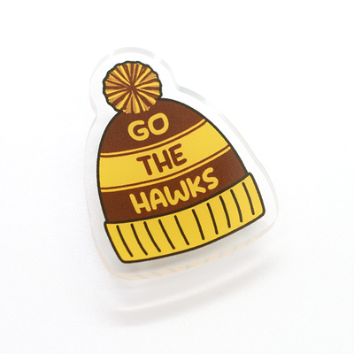 Go the hawks beanie badge - Thumbnail 1