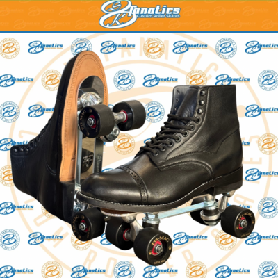 Black "fo-mac mini wheel" stacy baldwin custom skate