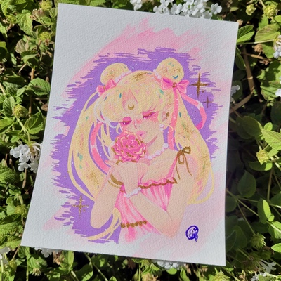 5 x 6.5 Moon princess acrylic piece