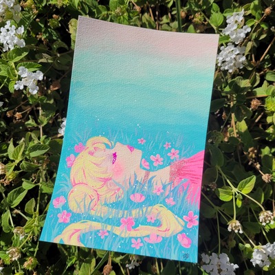 4.5 x 7 grass Moon princess acrylic piece