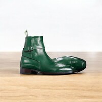  Handmade Burgundy Jodhpur Boots – Handcrafted Leather Excellence  - Thumbnail 1