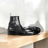  Handmade Burgundy Jodhpur Boots – Handcrafted Leather Excellence  - Thumbnail 5