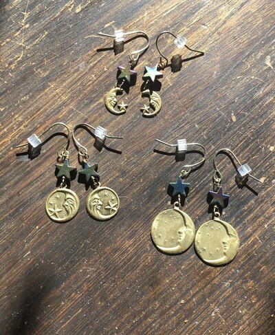 Moon and Stars Earrings 
