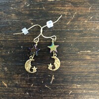 Moon and Stars Earrings  - Thumbnail 1