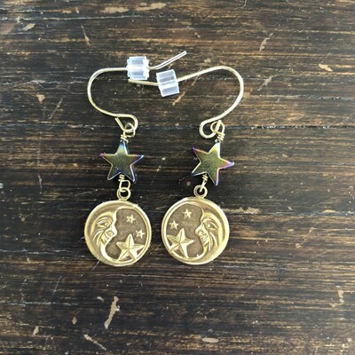 Moon and stars earrings 