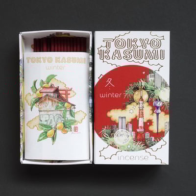 "tokyo kasumi" stick incense: winter