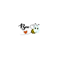 Boo Bee Funny Halloween Sticker Cute vinyl Decal Humor - Thumbnail 3