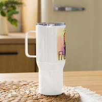 Clucking Fabulous Homesteading Chicken Humor Funny Travel mug with handle mug tumbler coffee tea - Thumbnail 3