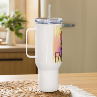 Clucking Fabulous Homesteading Chicken Humor Funny Travel mug with handle mug tumbler coffee tea - Thumbnail 4