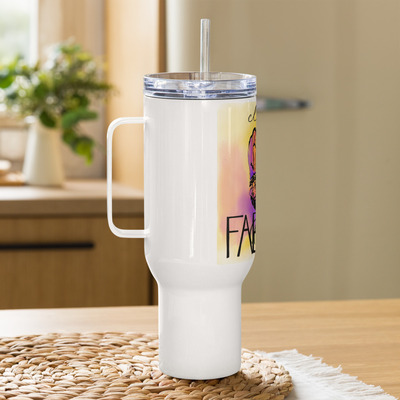 Clucking fabulous homesteading chicken humor funny travel mug with handle mug tumbler coffee tea