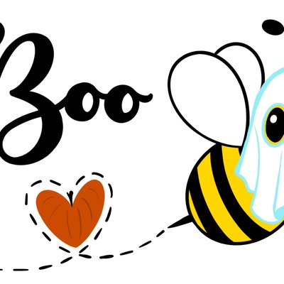Boo bee halloween fun funny bee humor white glossy mug