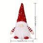 3pcs Home Decor Gnomes, Light Up Gnome Christmas Decoration, Christmas Gonks with Light, Handmade Swedish Santa Gnomes -4