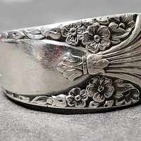 Vintage Crown Silverplate Radiance 1939 Spoon Ring – Handmade Silverware Jewelry - Thumbnail 2