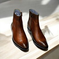 Premium Python Ankle Boots | Exotic & Stylish Footwear  - Thumbnail 3