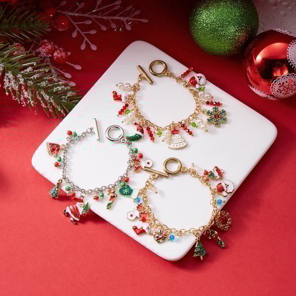Bracelet Women Christmas Tree Santa Claus