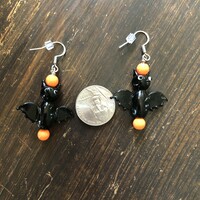 Witchy Bat Necklace Earring Set - Thumbnail 2