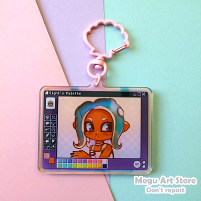 Agent eight holo keychain