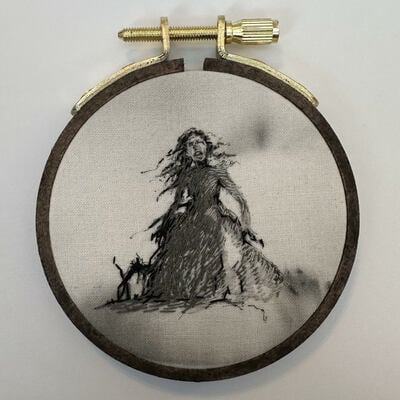 The girl who stood on a grave