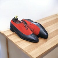 Two Tone Leather Suede Shoes – Footwear Stylish & Versatile - Thumbnail 1