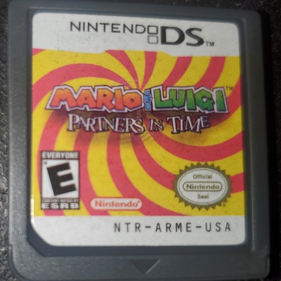 Mario and luigi partners in time nintendo ds video game cartridge