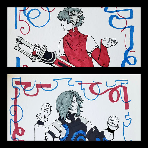 Furiae + Caim Roleswap [Marker and Pen]