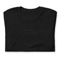 Worthy is the Lamb Embroidered T-Shirt - Thumbnail 1
