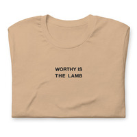 Worthy is the Lamb Embroidered T-Shirt - Thumbnail 2