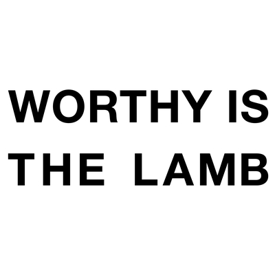 Worthy is the lamb embroidered t-shirt