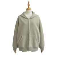 Solid color sweater cardigan women autumn loose feeling loose long sleeve hooded top - Thumbnail 6