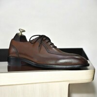 Men's Brown Oxfords Leather Shoes  - Thumbnail 1