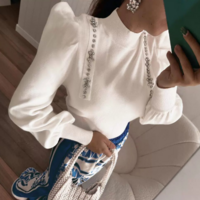 Casual Hot Stamping Long Sleeved Shirt - Thumbnail 2