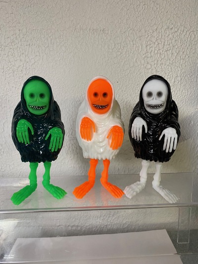 Set of 3 Silver Shamrock creeps