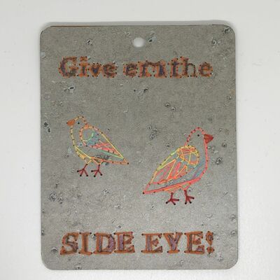 Side Eye 3.5 x 5 inch