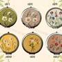 Wildflower Floral Hand-Embroidered Pocket Mirror | Compact Mirror | Portable Mirror | Bridesmaid Gift | Bridal Shower Gift | Birthday Gift-2