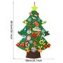 Kids Felt Christmas Tree for toddlers, with 33 decorative objects to hang. Christmas decoration for the children's room.DIY  Felt tree.-2