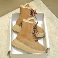 Warm Fleece Platform Snow Boots - Thumbnail 1