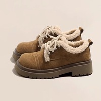 Vintage Fleece Warm Loafers - Thumbnail 1