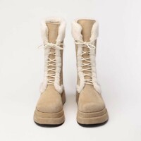 Platform Mid-tube Fleece Warm Snow Boots - Thumbnail 1