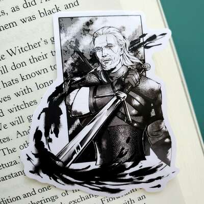 The witcher geralt 3" sticker
