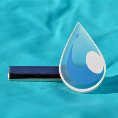 "Sweatdrop" hair clip