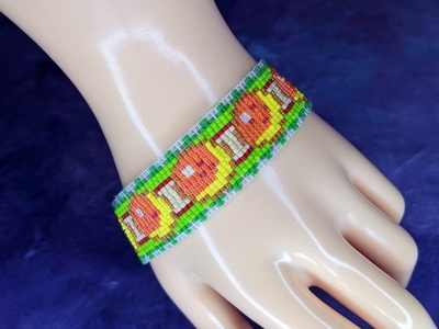 Pixel Bracelet - Orange Wishing Balls
