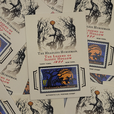 The Legend of Sleepy Hollow - Headless Horseman Custom Stamp Trading Card