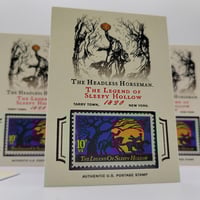 The Legend of Sleepy Hollow - Headless Horseman Custom Stamp Trading Card - Thumbnail 1
